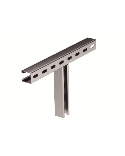 Крепление Т-образное к вертикальной двутавровой балке 200 мм горячеоцинковнное DKC BMH3020HDZ в Москве Аксессуары для кабель-канала Pintop.ru