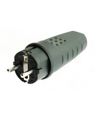 Вилка Schuko. Каучук. DKC DIS1103100 в Москве Аксессуары для стоек и шкафов Pintop.ru