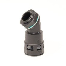 Монтажный комплект муфта 45 грд. труба-коробка DN 36 мм, М40х1,5, полиамид, цвет черный DKC PACL36M40N