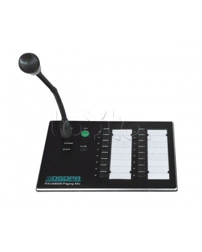 Консоль микрофонная DSPPA PAVA-8008 в Москве Система оповещения и трансляции Dsppa Pintop.ru
