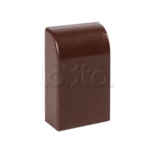 Заглушка (40х16) (4 шт) темное дерево EKF-Plast (ecd-40-16x4)