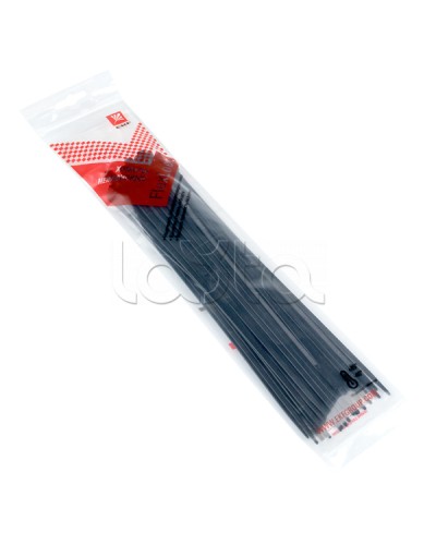 Хомут P6.6 стандартный (ч), 3.6x250 (50шт) FlexLock PROxima EKF (plc-fl-ctsb-3.6x250-r) в Москве Стяжки-хомуты Pintop.ru