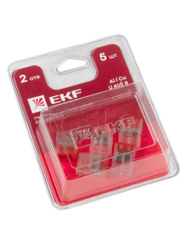 Строит.-монтаж. клемма СМК 2273-242 (с пастой) 2 отверстия 0,5-2.5 мм2 блистер (5шт.) EKF (plc-smk-2273-242b) в Москве Клеммные колодки Pintop.ru