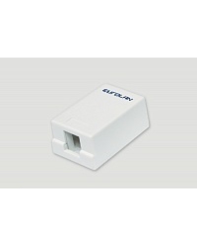 Коробка настенная EuroLan 12B-00-01WT в Москве Розетки компьютерные и телефонные Pintop.ru