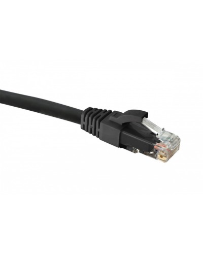 Коммутационный шнур категории 5e U/UTP, LSZH, 0,5 м, черный Eurolan (21D-U5-0EBL) в Москве Патчкорды (медные) Pintop.ru