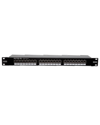 Патч-панель 19, 1U, 24 порта RJ45 Eurolan 27B-F5-24BL в Москве Патч панель Pintop.ru