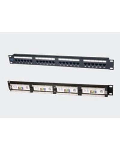 Патч-панель 19, 1U, 24xRJ45 категория 5е Eurolan (27B-U5-24BL) в Москве Патч панель Pintop.ru