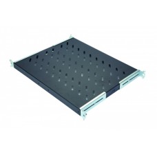 Полка стационарная 1U до 50 кг, 370 мм, черный антрацит Eurolan 60A-01-60-09BL