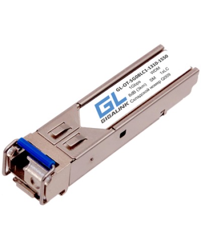 Модуль SFP WDM Gigalink GL-OT-SG08LC1-1310-1550-D GL-10TLC-D в Москве Модули SFP/XFP/GBIC Pintop.ru