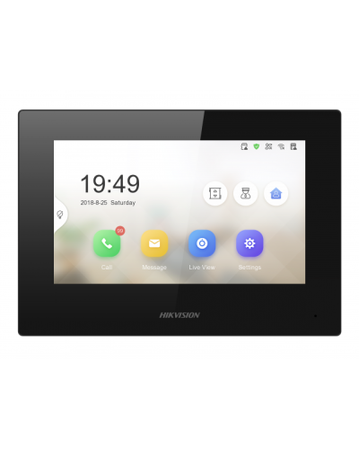 IP видеодомофон сенсорный Hikvision DS-KH6320-LE1(B) в Москве Абонентские IP устройства Pintop.ru