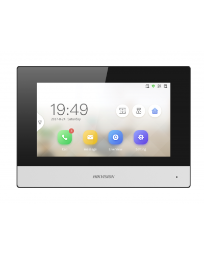 IP видеодомофон сенсорный с Wi-Fi Hikvision DS-KH6320-WTDE1 в Москве Абонентские IP устройства Pintop.ru