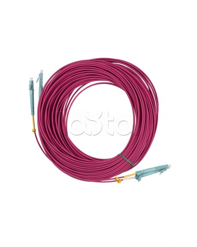 Патч-корд MM 50/125(OM4), LC-LC, duplex, 10G/40G, LSZH, 25 м Hyperline FC-D2-504-LC/PR-LC/PR-H-25M-LSZH-MG в Москве Патч-корды оптические Pintop.ru