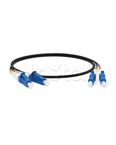 Патч-корд волоконно-оптический Hyperline FC-D2-9-LC/UR-LC/UR-H-2M-LSZH-BK в Москве Патч-корды оптические Pintop.ru