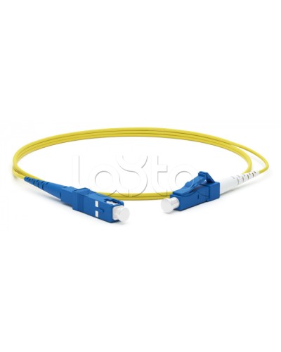 Патч-корд волоконно-оптическийLC/UPC-SC/UPC (1м) Hyperline FC-S2-9-LC/UR-SC/UR-H-1M-LSZH-YL в Москве Патч-корды оптические Pintop.ru