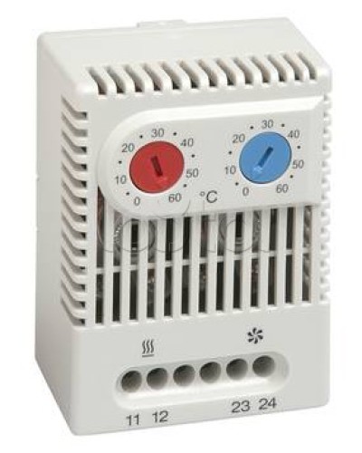 Термостат универсальный (сдвоенный) с нормально-замкнутыми (NC) и нормально-разомкнутыми (NO) контактами Hyperline KL-TRS-UVL-060 в Москве Электротехническое оборудование Pintop.ru