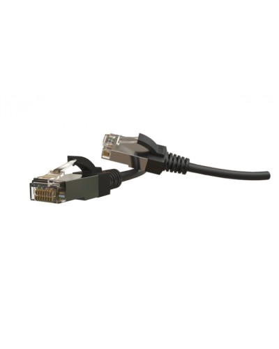 Патч-корд S/FTP Hyperline (PC-LPT-SFTP-RJ45-RJ45-C6-3M-LSZH-BK) в Москве Патчкорды (медные) Pintop.ru