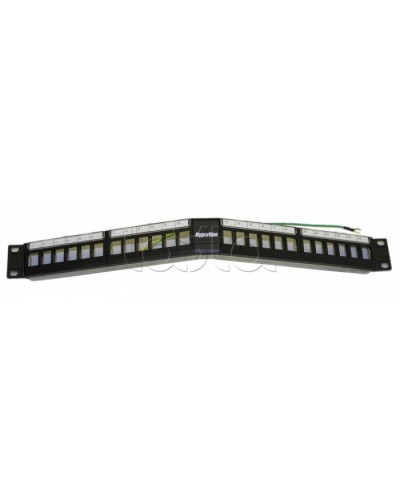 Модульная патч-панель 19, 24 порта Hyperline PPBL4A-19-24-SH-RM в Москве Патч панель Pintop.ru
