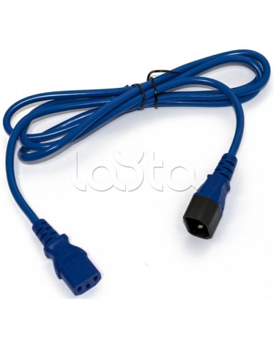 Кабель питания монитор-компьютер Hyperline PWC-IEC13-IEC14-3.0-BL в Москве Патч-корды и пигтейлы Pintop.ru