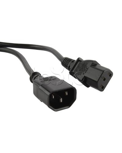 Кабель питания монитор-компьютер Hyperline PWC-IEC13-IEC14-5.0-BK в Москве Патч-корды и пигтейлы Pintop.ru