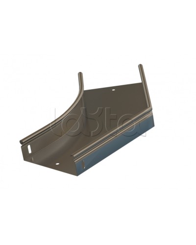 Угол 45° горизонтальный плавный Hyperline RST-AHS45-100-100-0,8-R100-SZ в Москве Аксессуары для лотков Pintop.ru