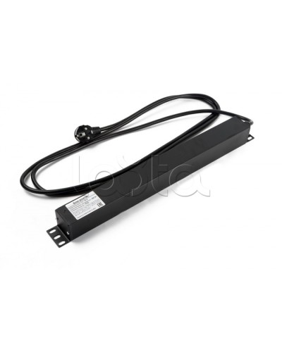 Блок розеток горизонтальный черн Hyperline (SHE19-6SH-2IEC-2.5EU) в Москве Блоки розеток Pintop.ru