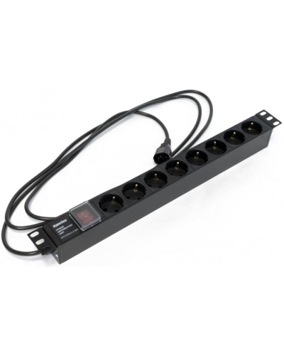 Блок розеток Hyperline SHE19-8SH-S-2.5IEC в Москве Блоки розеток Pintop.ru