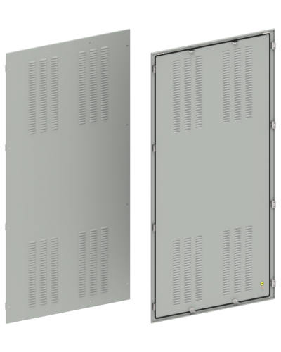FORMAT Панель задняя вентилируемая 2000х1000мм IEK (FO-00-PBV-200-100) в Москве Аксессуары для стоек и шкафов Pintop.ru