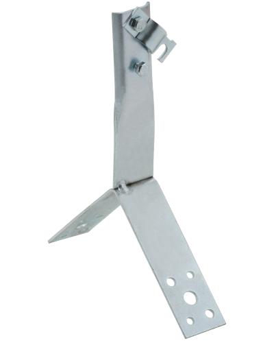 Держатель проводника круглого 6-10мм винтовой для конька h=100мм оцинкованная сталь IEK (ZDP80-11-4-16-100) в Москве Крепеж Pintop.ru