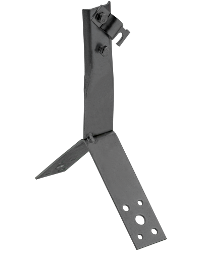 Держатель проводника круглого 6-10мм винтовой для конька h=80мм оцинкованная сталь TD IEK (ZDP80-13-4-16-80) в Москве Крепеж Pintop.ru