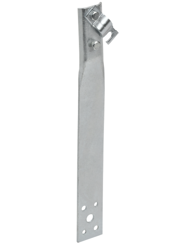 Держатель проводника круглого 6-10мм винтовой прямой h=80мм оцинкованная сталь IEK (ZDP86-11-1-16-80) в Москве Крепеж Pintop.ru