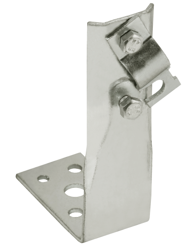 Держатель проводника круглого 6-10мм винтовой угловой h=80мм нержавеющая сталь IEK (ZDP87-20-1-16-80) в Москве Крепеж Pintop.ru