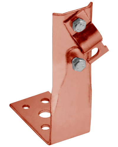 Держатель проводника круглого 6-10мм винтовой угловой h=150мм медь IEK (ZDP87-50-1-16-150) в Москве Крепеж Pintop.ru