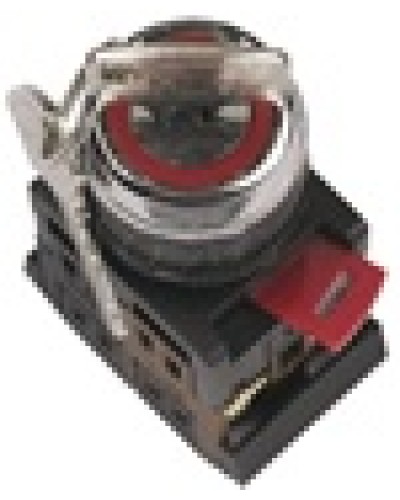 Переключатель AKS-22 с ключом на 2 фиксир.положения I-O 1з+1р черный IEK BSW10-AKS-2-K02 в Москве Аксессуары для стоек и шкафов Pintop.ru