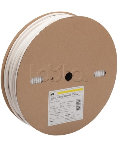 Трубка термоус. ТТУ (ТУТ) 20/10(дл.100м) белая. IEK(UDRS-D20-100-K01) в Москве Дополнительное оборудование для ОПС Pintop.ru