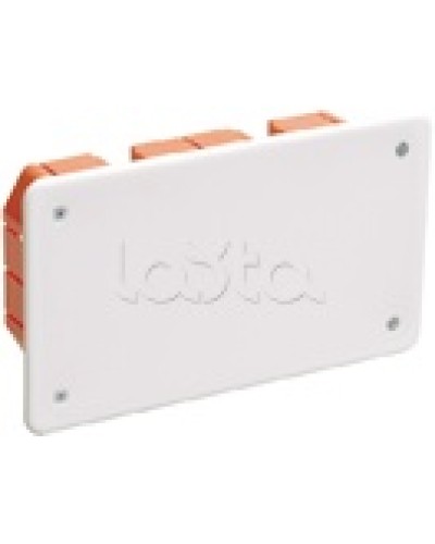 Коробка КМ41006 распаячная для твердых стен (с саморезами, с крышкой) IEK UKT11-172-096-045 в Москве Распределительные коробки Pintop.ru