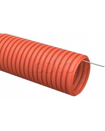 Труба гофр. ПНД 16 мм с зондом (100 м) IEK (CTG20-16-K04-100) в Москве Труба гофрированная Pintop.ru