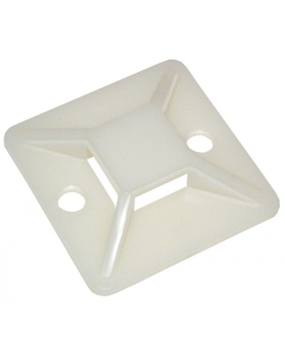 Площадка самоклеящаяся 30х30 под хомуты белая (100шт) IEK (UHP30-30-100) в Москве Аксессуары для кабель-канала Pintop.ru