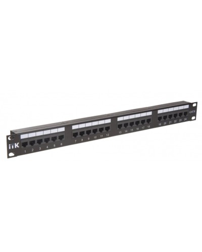 ITK 1U патч-панель кат.6 UTP, 24 порта (IDC Krone) (PP24-1UC6U-D05) в Москве Патч панель Pintop.ru