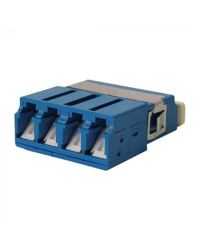 Адаптер оптический LC SM, со шторкой, корпус SC, квадро LANMASTER (LAN-4LCS/SH-AM-SM) в Москве Проходные адаптеры и розетки оптические Pintop.ru