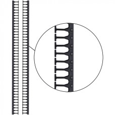 Кабельная гребенка 48U с пальцами глубиной 106 мм, 2 шт. в компл., черная LANMASTER (LAN-DC-CB-48Ux8-PF/S)