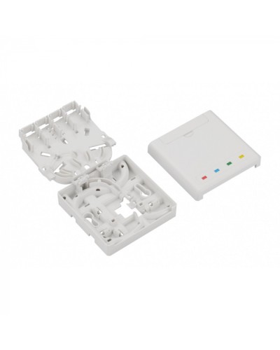 Розетка на DIN-рейку LANMASTER LAN-DRF-4SC/SB-WH в Москве Аксессуары для стоек и шкафов Pintop.ru