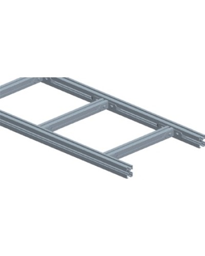 Лоток лестничный, прямая секция шириной 200 мм, алюминий (3 м) LANMASTER LAN-LTA200 в Москве Кабельные лотки Pintop.ru