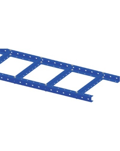 Лоток лестничный, прямая секция шириной 300 мм, сталь, 2.5 метра, серый LANMASTER LAN-LTS300-GY в Москве Кабельные лотки Pintop.ru