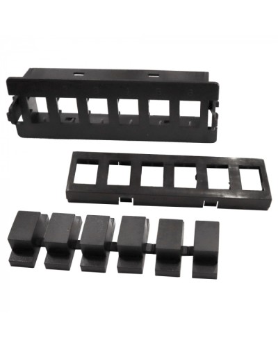 Вставка на 6 MPO адаптеров на место MPO кассеты LANMASTER (LAN-MCSP-6MPO) в Москве Патч-корды оптические Pintop.ru