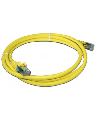 Патч-корд RJ45 - RJ45, 4 пары, FTP, категория 6A, 1 м, желтый, LSZH LANMASTER LAN-PC45/S6A-1.0-YL в Москве Патч-корды и пигтейлы Pintop.ru