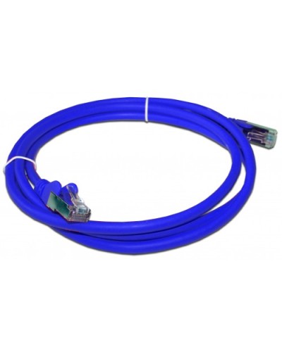 Патч-корд RJ45 - RJ45, 4 пары, FTP, категория 6A, 1.5 м, синий, LSZH LANMASTER LAN-PC45/S6A-1.5-BL в Москве Патч-корды и пигтейлы Pintop.ru