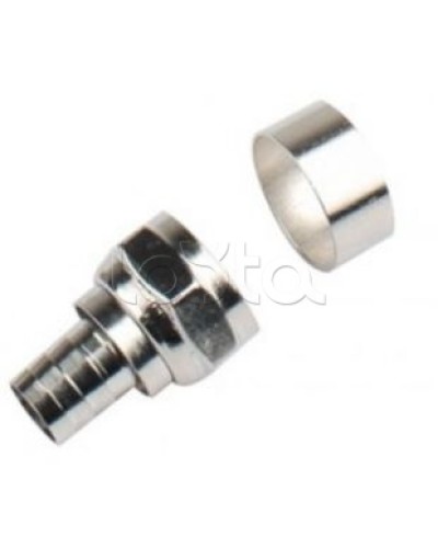 Штекер F-разъем под обжим (RG6U) LAZSO APFC12-RG6U в Москве Коннекторы Pintop.ru