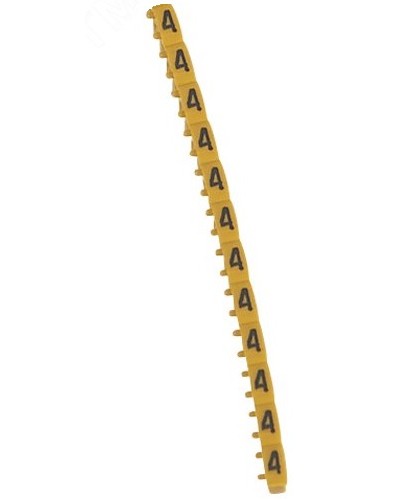 Маркер 4 0,15/0,5 ЖЛТ CAB3 Legrand 038104 в Москве Аксессуары для кабель-канала Pintop.ru