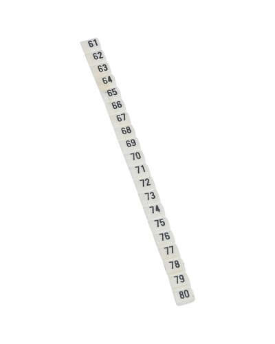 Маркер CAB3 цифры 61-80 Legrand 038163 в Москве Аксессуары для кабель-канала Pintop.ru