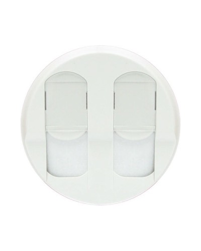 Лицевая панель для розеток 2хRJ45 белый Celiane Legrand 068252 в Москве Аксессуары для кабель-канала Pintop.ru